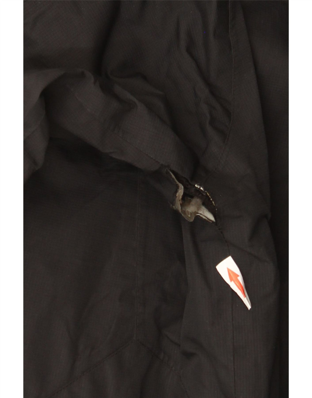 Mountain Warehouse Mens Hooded Rain Jacket UK 38 Medium Black Nylon