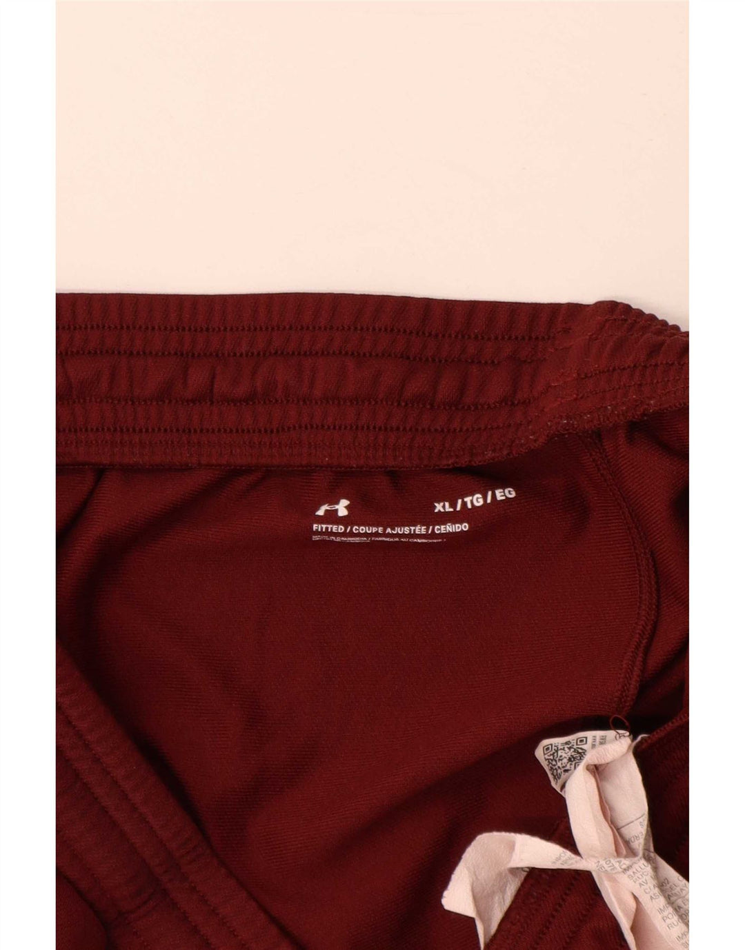 Under Armour Mens Tracksuit Trousers XL Burgundy Polyester