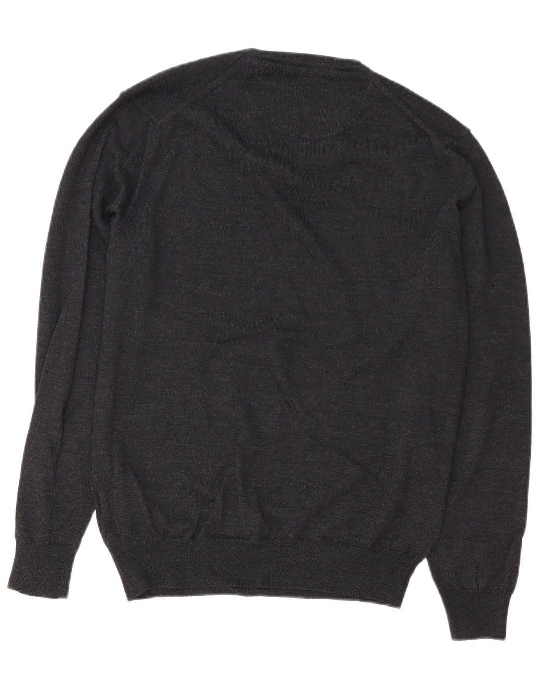 Carrera Mens V-Neck Jumper Sweater Medium Grey Merino Wool