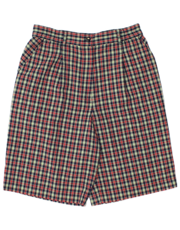 Alice Collins Womens Chino Shorts UK 12 Medium W30 Multicoloured Check