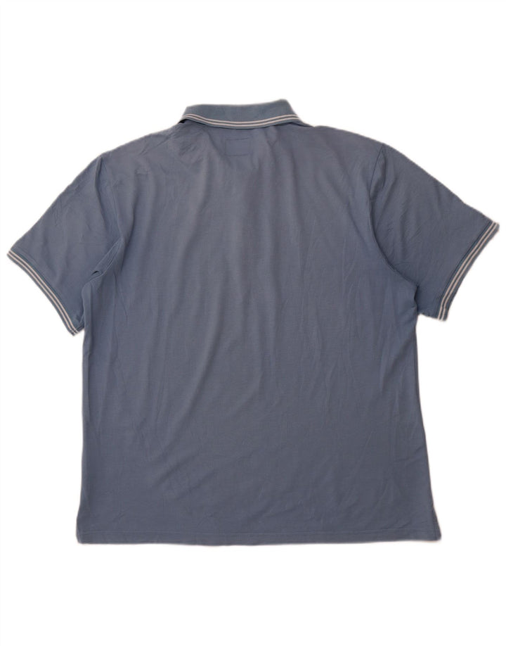CHAMPION Mens Easy Fit Polo Shirt XL Blue