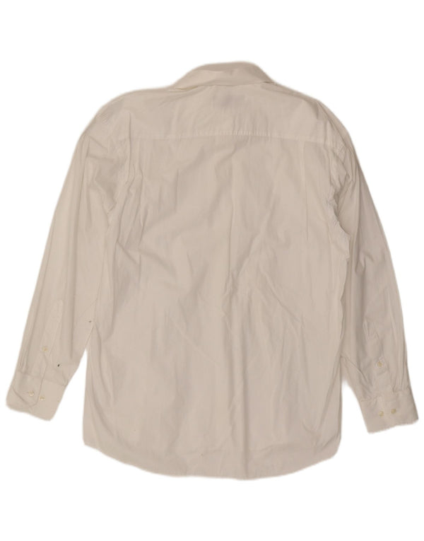 Pierre Cardin Mens Shirt Size 41/42 Large White Cotton