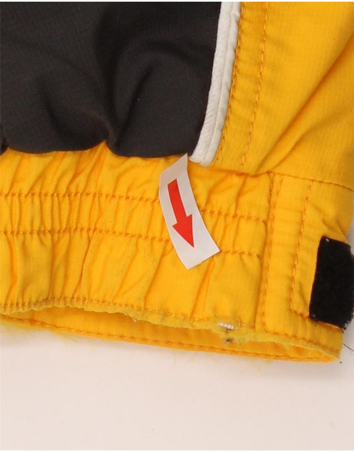 Vintage Mens Waterproof Ski Jacket IT 48 Medium Yellow Colourblock