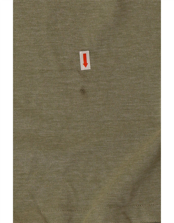TIMBERLAND Mens Slim Fit Polo Shirt 3XL Green Cotton