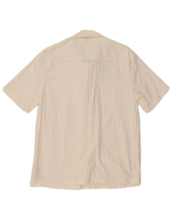 Tommy Hilfiger Boys Short Sleeve Shirt 15-16 Years White Cotton
