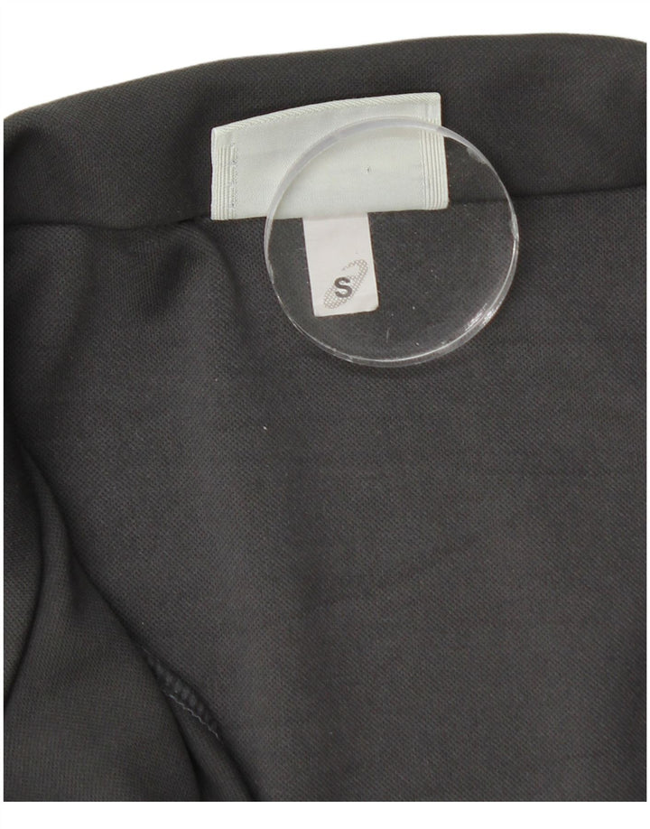 ASICS Mens Tracksuit Top Jacket Small Grey Colourblock Polyester