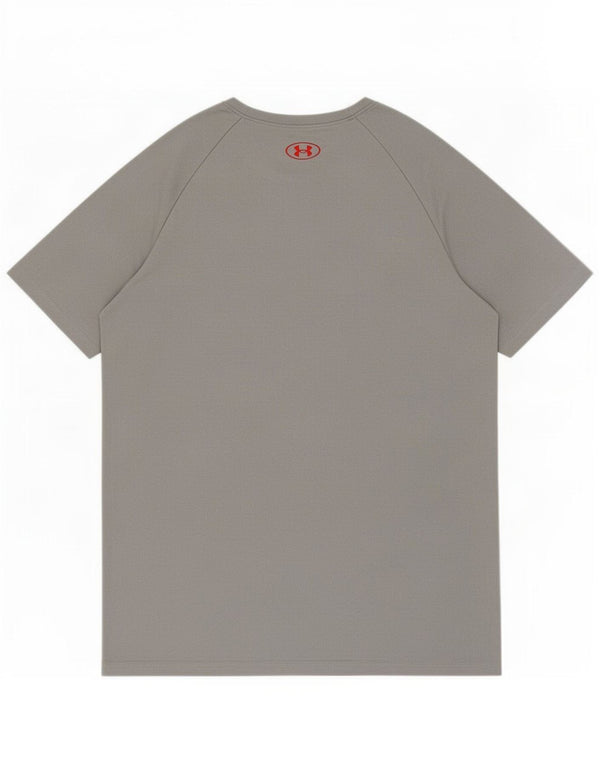 Under Armour Boys Graphic T-Shirt Top 13-14 Years XL Grey Polyester