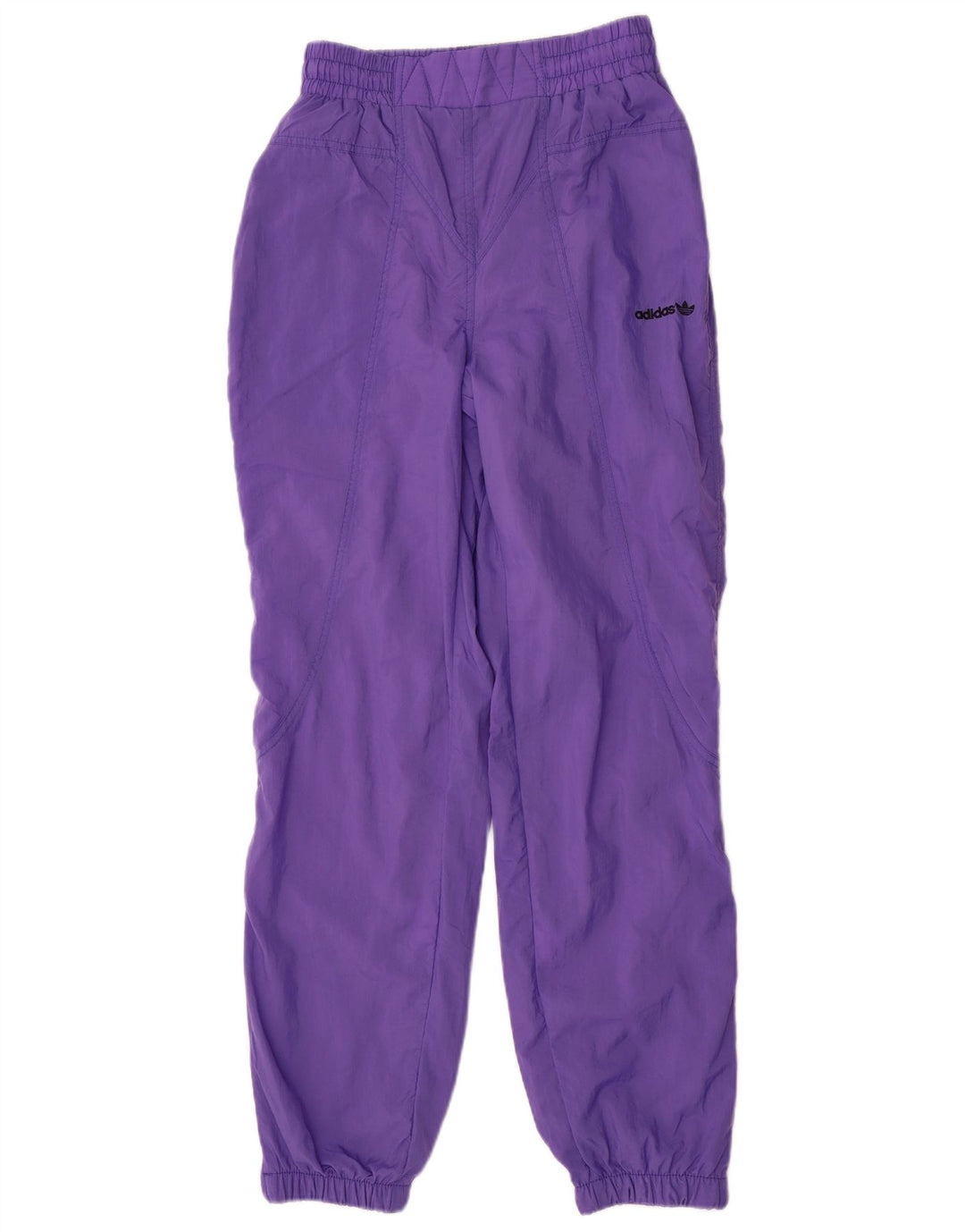Adidas Mens Tracksuit Trousers Joggers Small Purple Nylon Sports