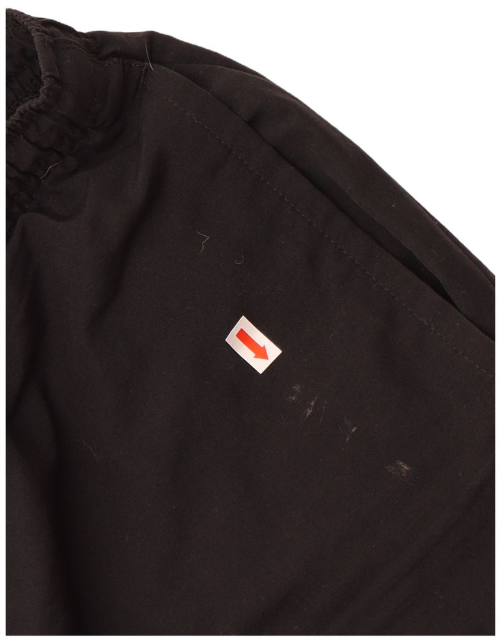 REEBOK Mens Graphic Tracksuit Trousers Small  Black Colourblock Polyester