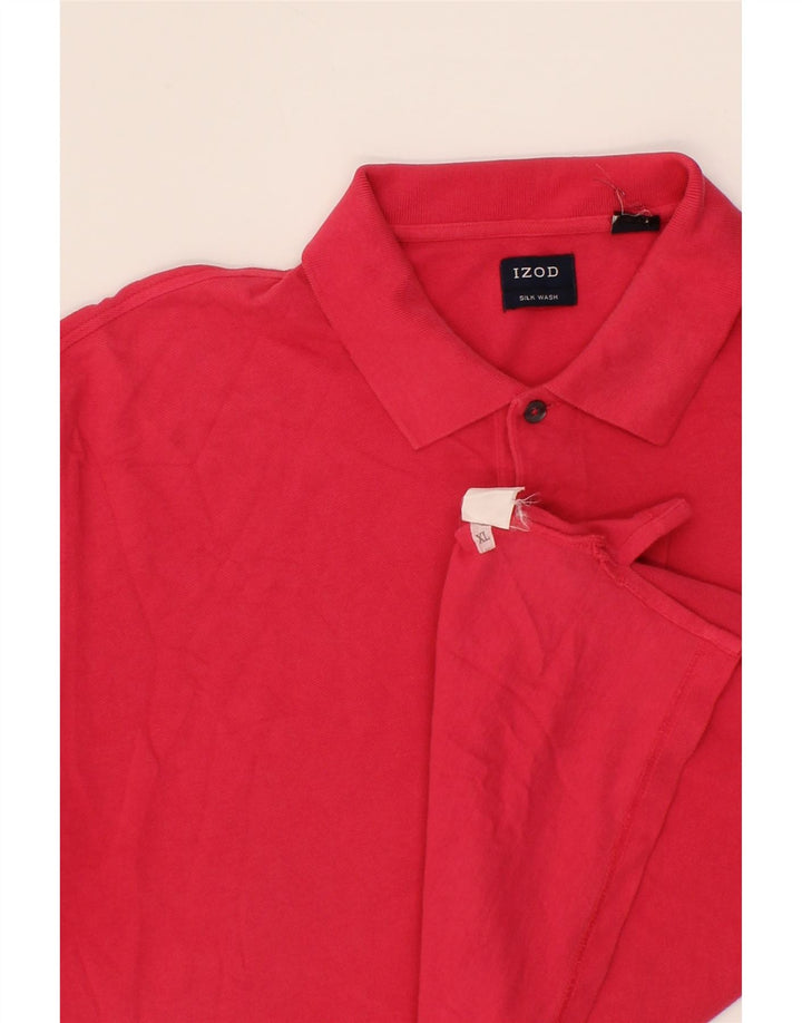 IZOD Mens Polo Shirt XL Red Cotton Vintage Izod and Second-Hand Izod from Messina Hembry 