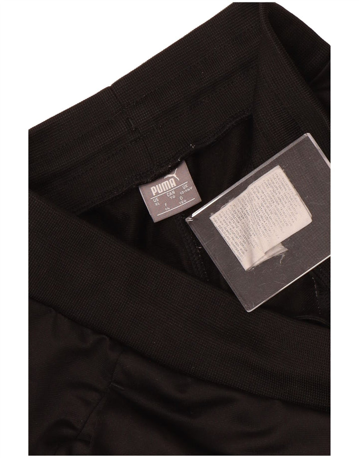 PUMA Boys Tracksuit Trousers Joggers 13-14 Years  Black Polyester