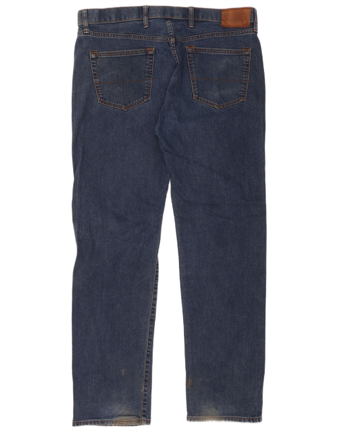 Marks & Spencer Mens Regular Straight Jeans W38 L33 Blue Cotton