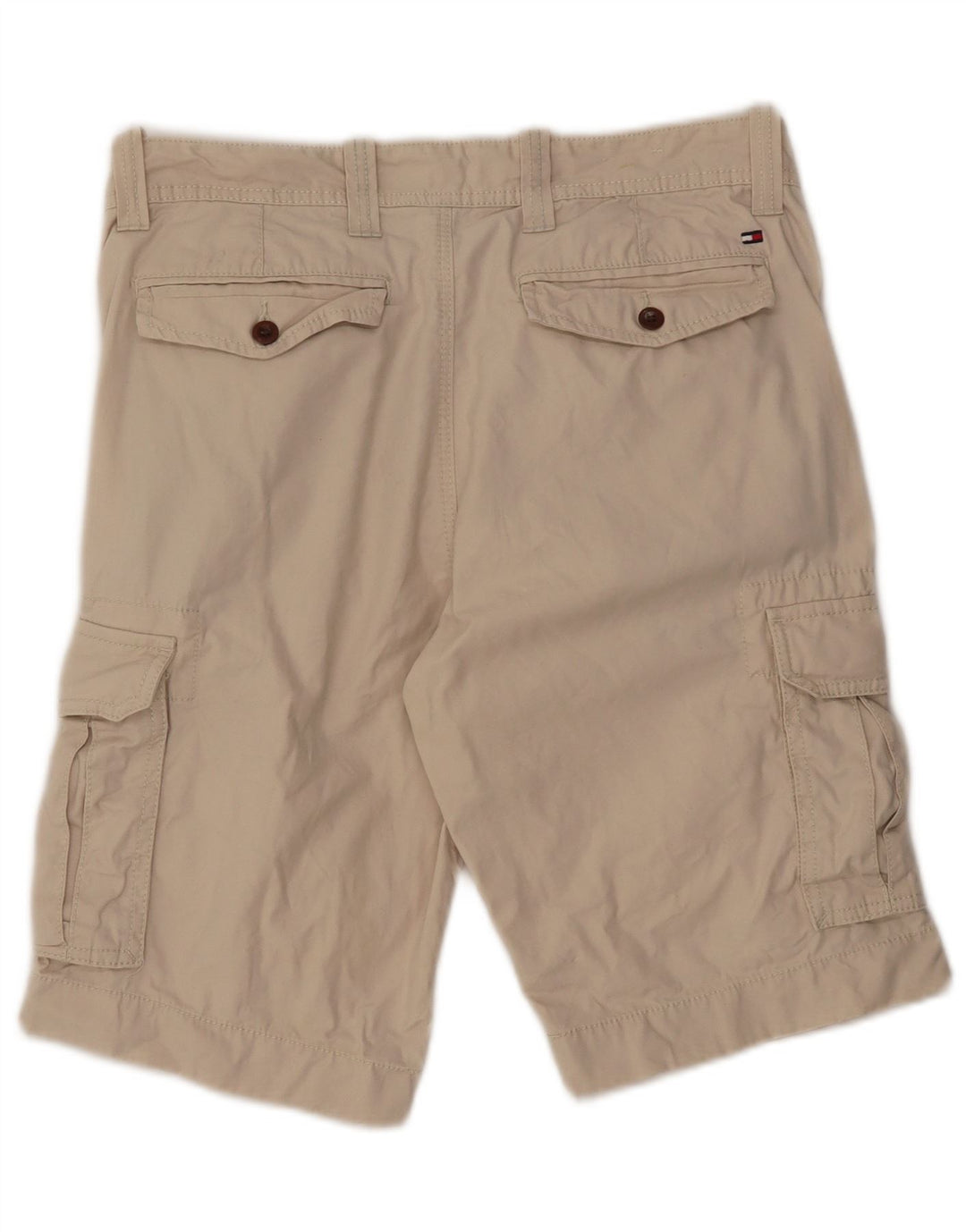 TOMMY HILFIGER Mens Cargo Shorts W32 Medium Beige Cotton