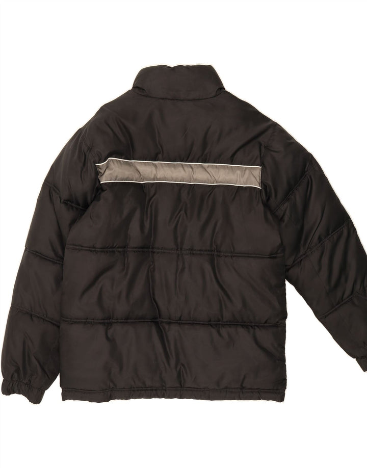 IDENTIC Mens Padded Jacket UK 40 Large Black Polyester Vintage Identic and Second-Hand Identic from Messina Hembry 