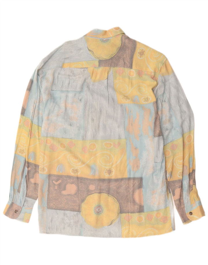 Vintage Mens Shirt Medium Multicoloured Patchwork