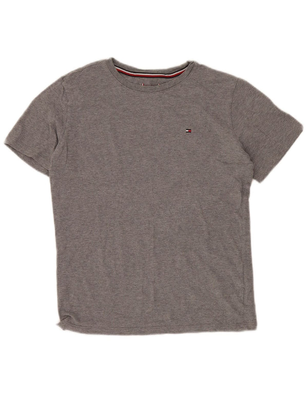 TOMMY HILFIGER Boys T-Shirt Top 13-14 Years Grey Cotton