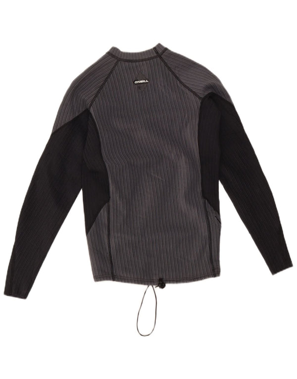 O'Neill Womens Top Long Sleeve UK 14 Large Grey Colourblock Nylon