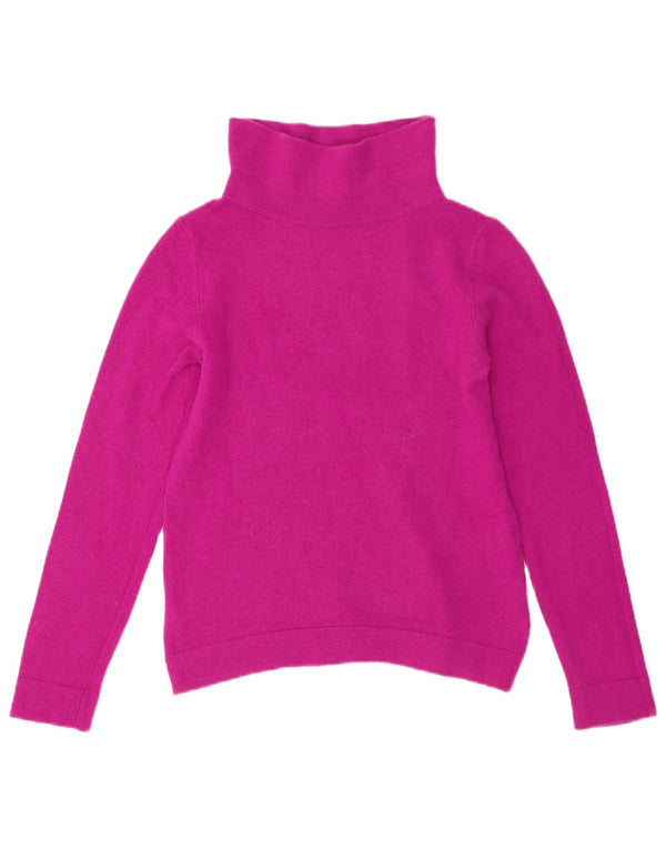 HOBBS Womens Roll Neck Jumper Sweater UK 10 Small Pink