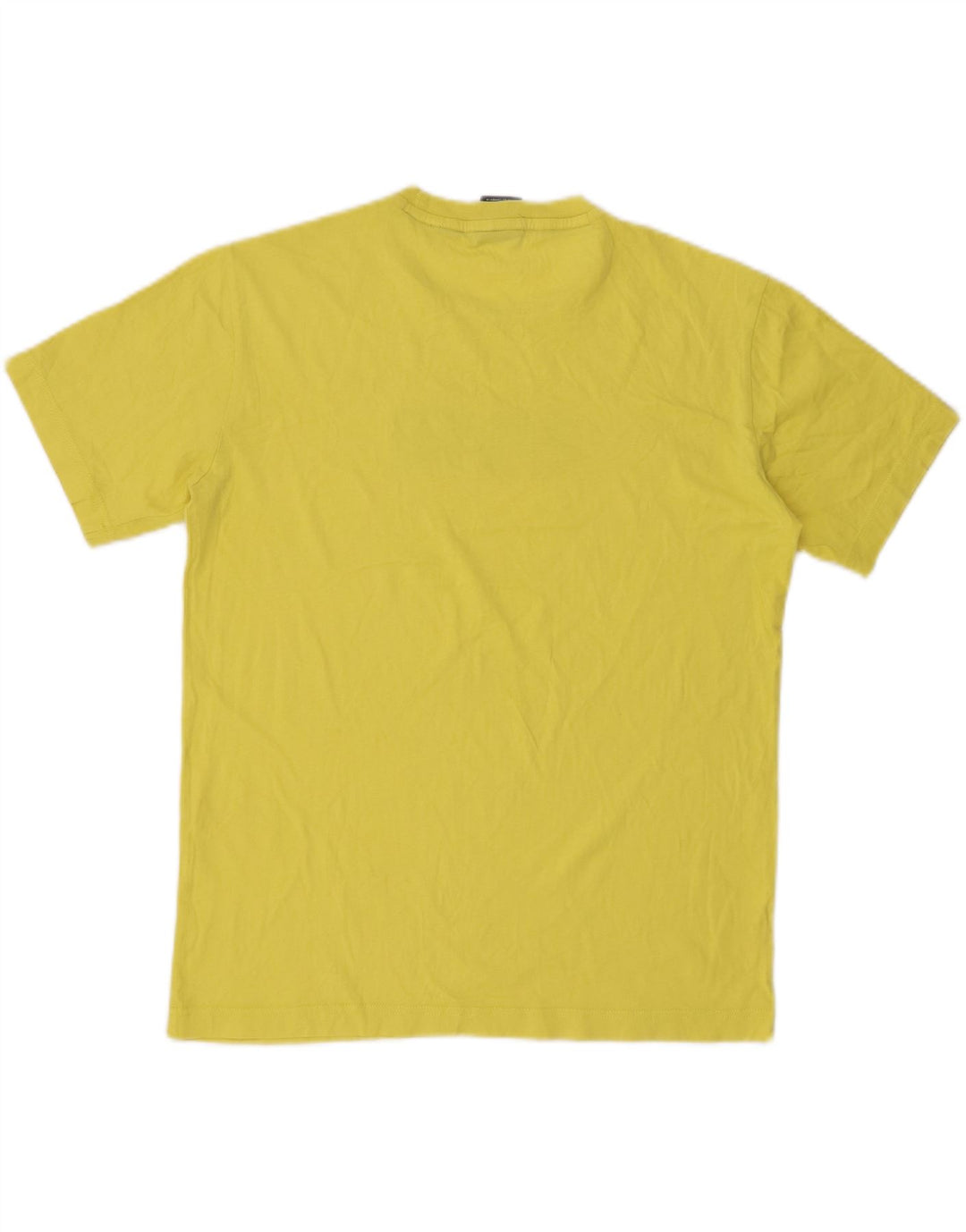 CHAMPION Mens Graphic T-Shirt Top Small Yellow