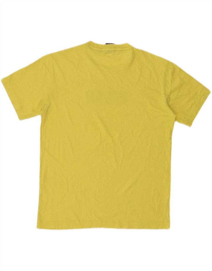 CHAMPION Mens Graphic T-Shirt Top Small Yellow