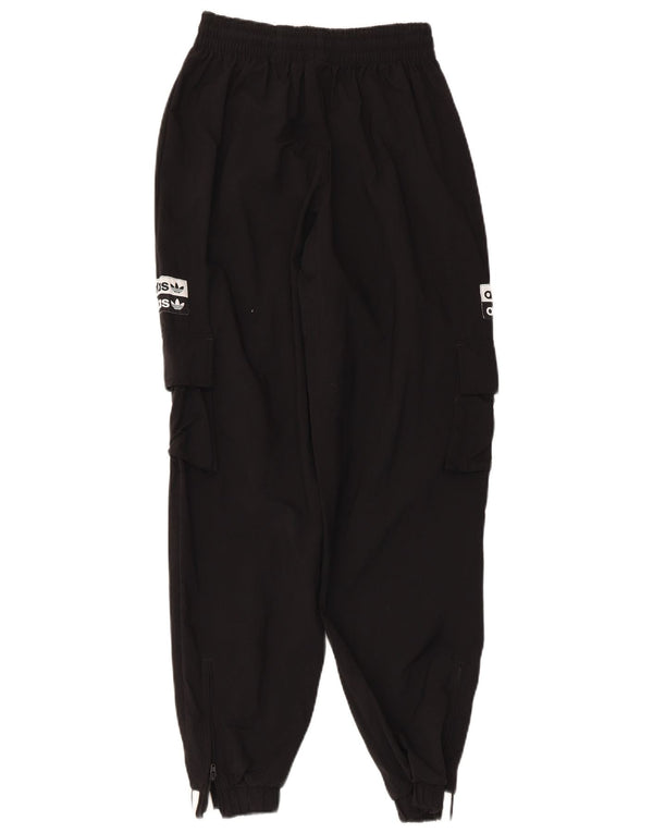 Adidas Womens Graphic Tracksuit Trousers Joggers UK 8 Small Black
