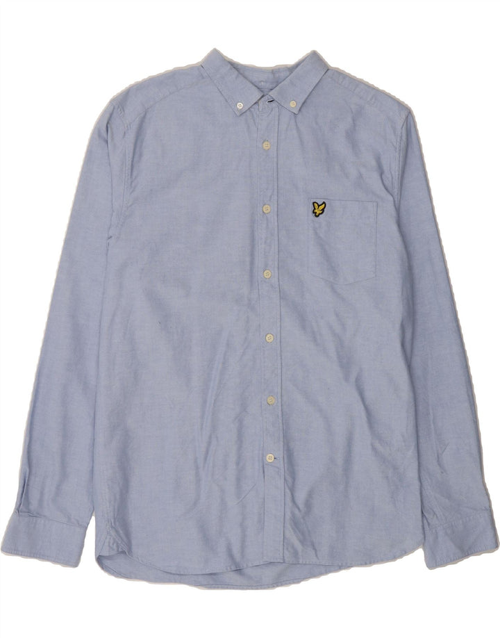 LYLE & SCOTT Mens Shirt Medium Blue Cotton Vintage Lyle & Scott and Second-Hand Lyle & Scott from Messina Hembry 