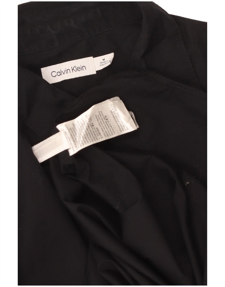 CALVIN KLEIN Mens Shirt Medium Black Cotton