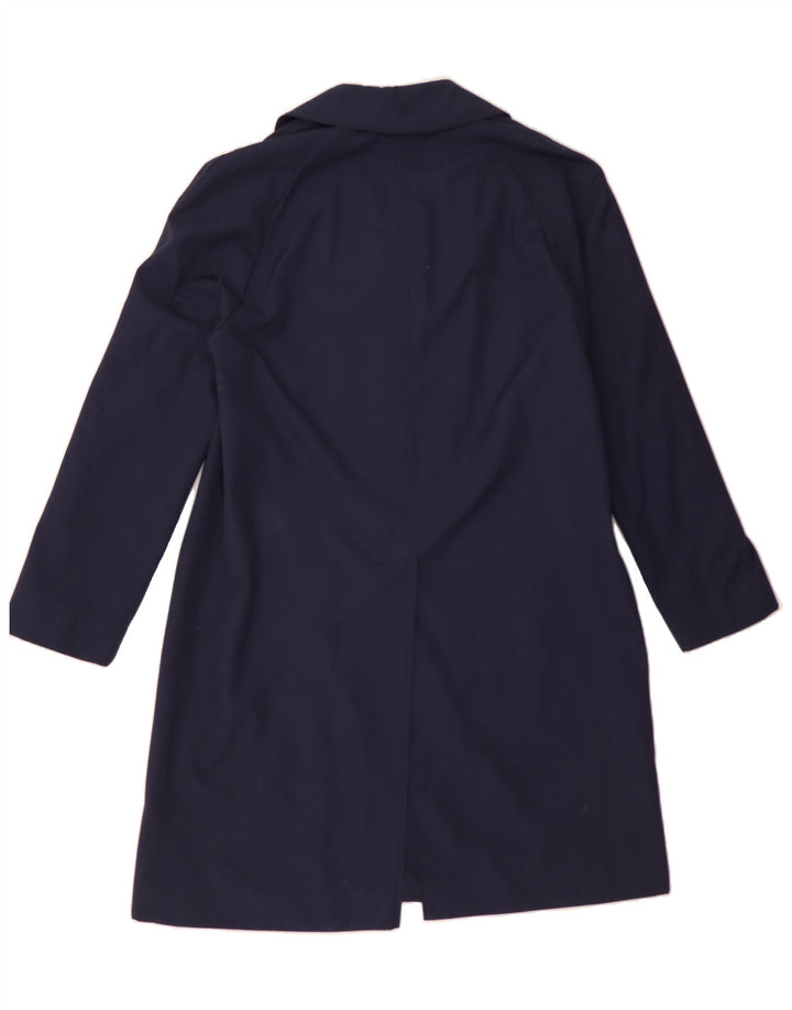 DANNIMAC Mens Trench Coat UK 44 2XL Navy Blue Polyester
