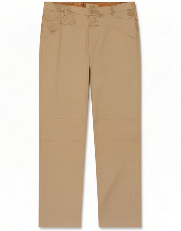 ALVIERO MARTINI Girls Straight Casual Trousers 13-14 Years XL W28 L31 Beige