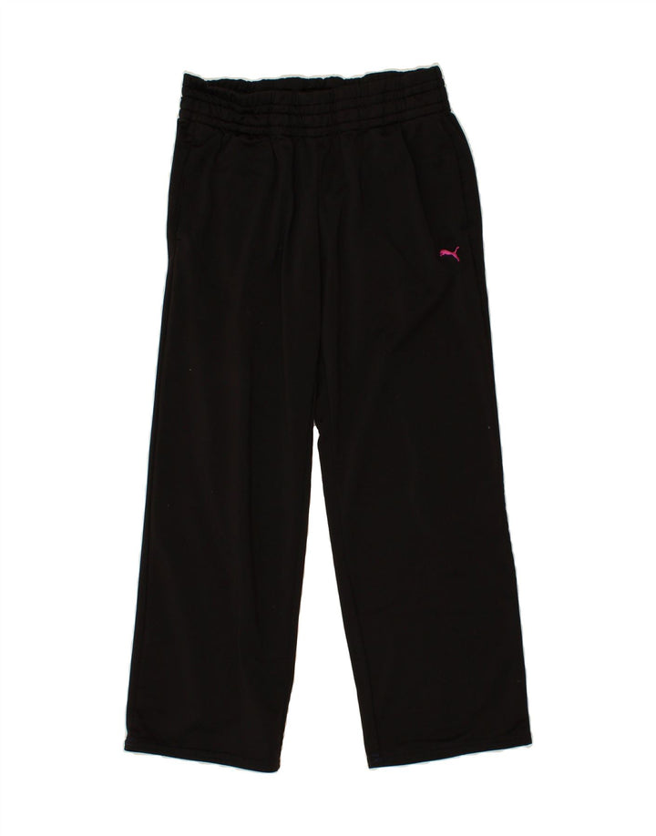 PUMA Womens Tracksuit Trousers UK 14 Medium Black Polyester Vintage Puma and Second-Hand Puma from Messina Hembry 
