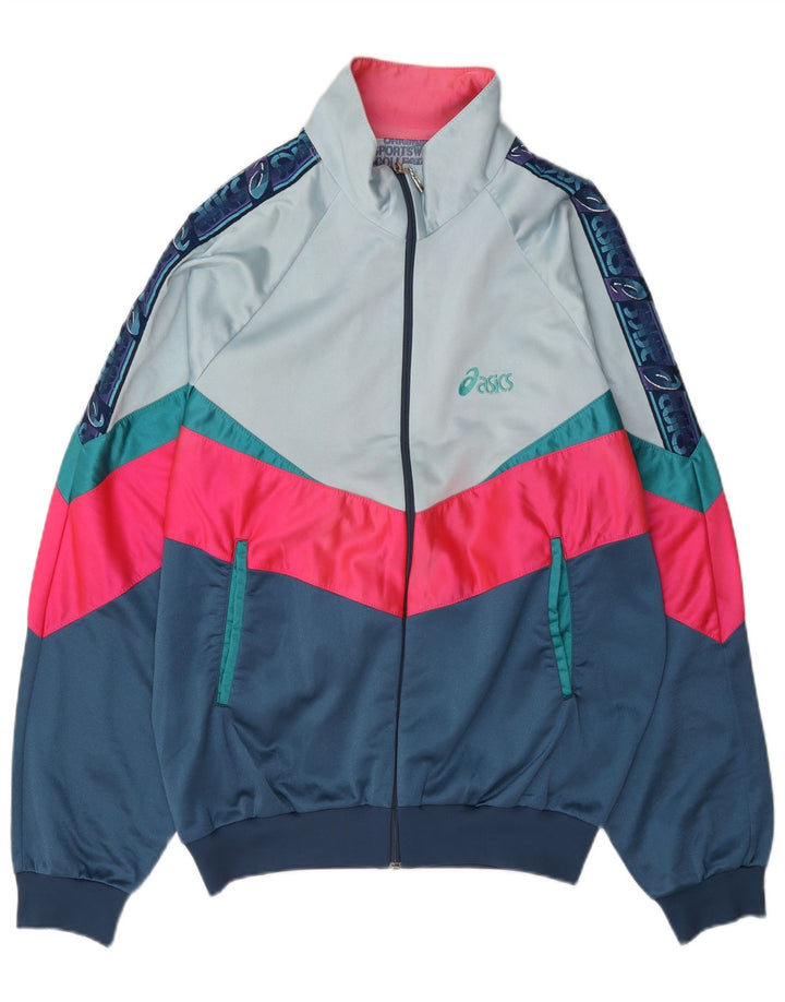 Asics Mens Tracksuit Top Jacket IT 50 Medium Multicoloured Colourblock