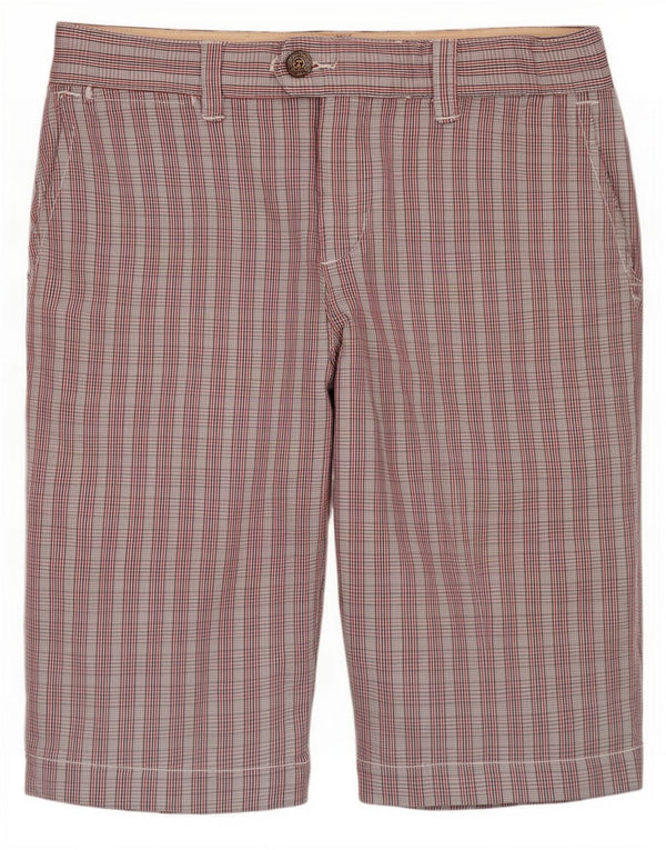 Scotch & Soda Mens Chino Shorts W30 Medium Multicoloured Check Cotton