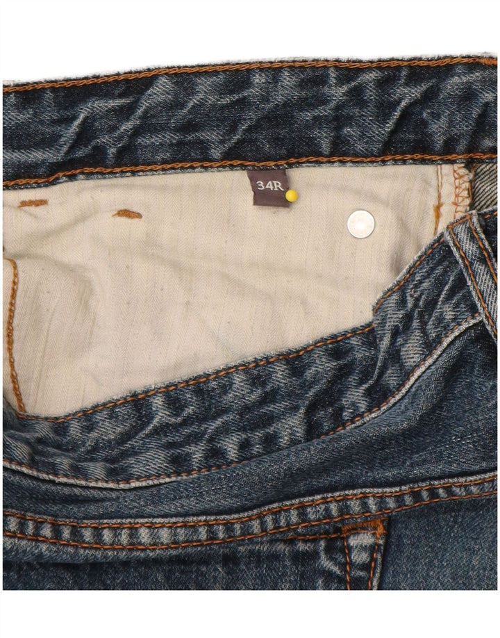 Fat Face Mens Straight Jeans W34 L33 Blue