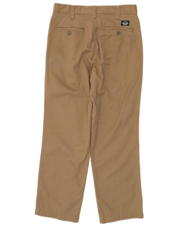 DOCKERS Mens Straight Chino Trousers W31 L30 Beige Cotton