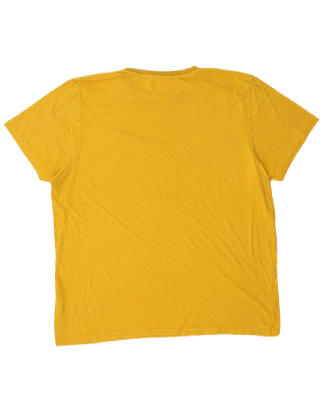 KAPPA Mens T-Shirt Top 2XL Yellow Cotton