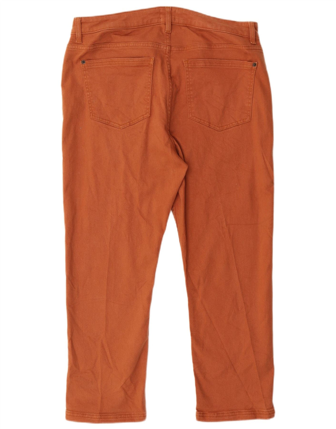 White Stuff Womens Cropped Jeans UK 16 Large W34 L25 Brown Cotton