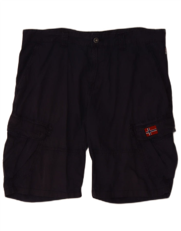 NAPAPIJRI Mens Cargo Shorts W36 Large Navy Blue