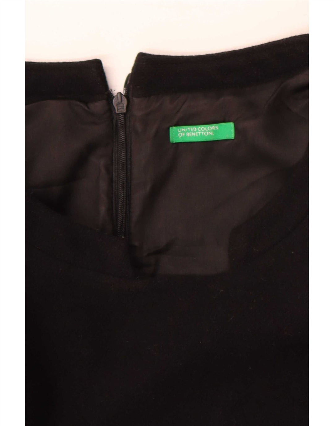 Benetton Womens Sheath Dress UK 12 Medium Black