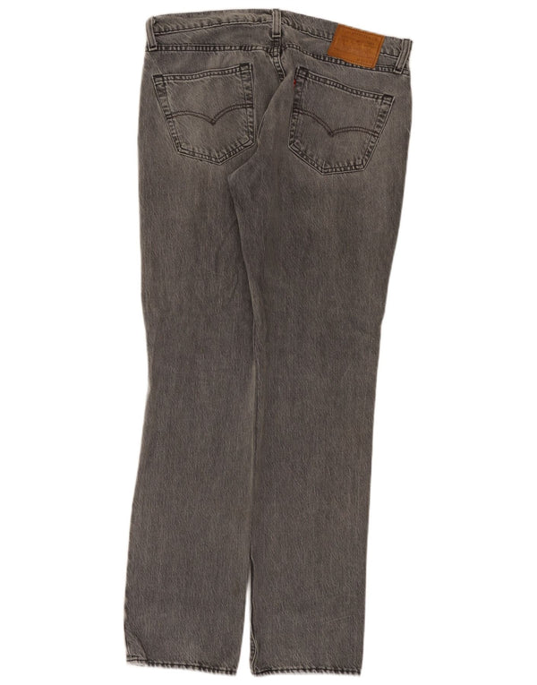 Levi's Mens 511 Slim Jeans W34 L34 Grey Cotton