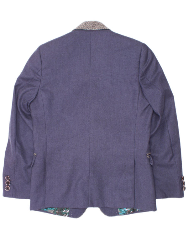 JP 1880 Boys 2 Button Blazer Jacket 4-5 Years Navy Blue Polyester
