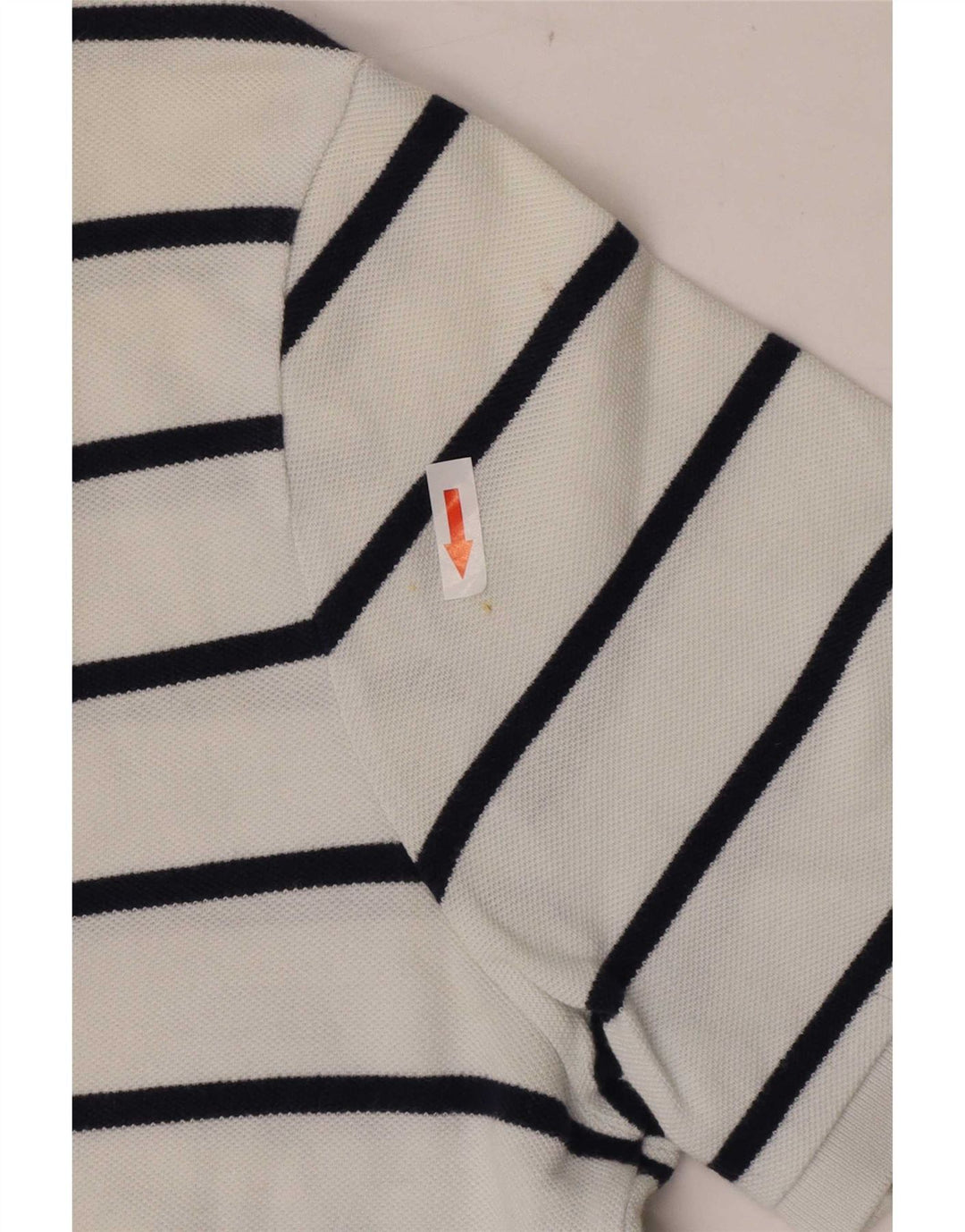 Polo Ralph Lauren Mens Shirt Medium White Striped Cotton