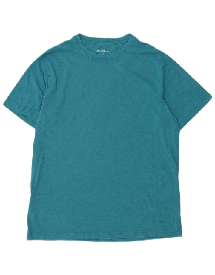 EDDIE BAUER Mens T-Shirt Top Large Blue Cotton