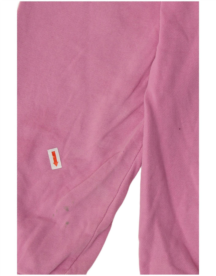 FAT FACE Womens Sweatshirt Jumper UK 12 Medium  Pink Cotton