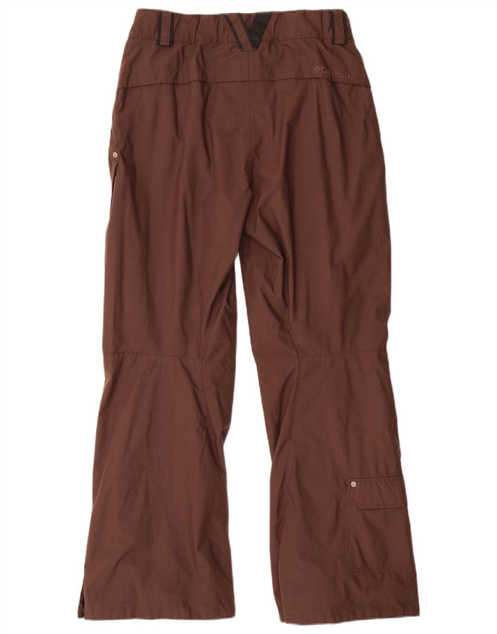 COLUMBIA Womens Ski Trousers UK 10 Small  Brown Nylon