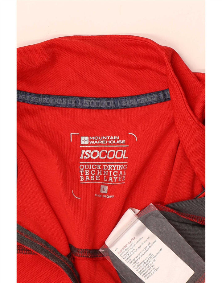 Mountain Warehouse Mens IsoCool Pullover Tracksuit Top Large Red