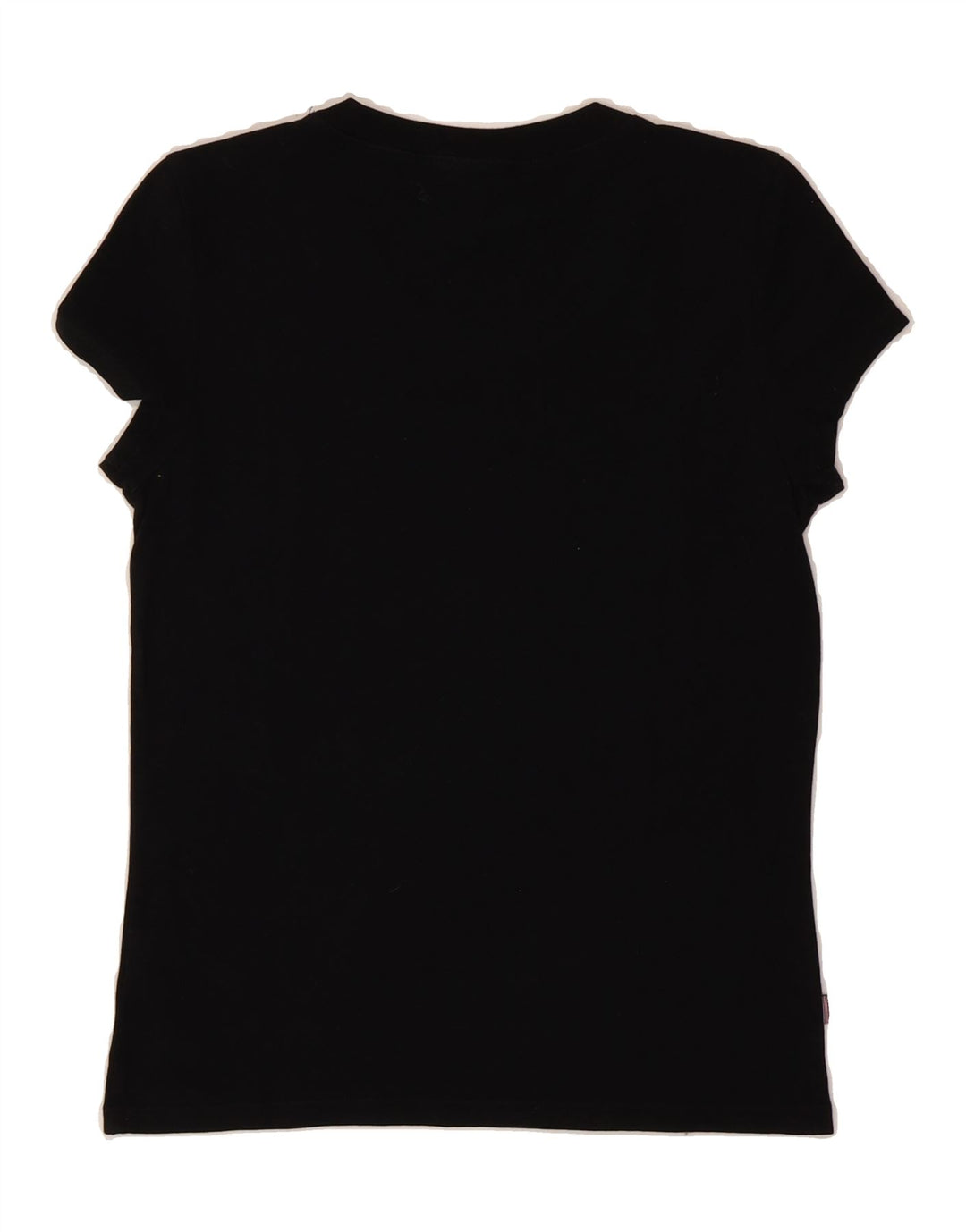 BLAUER Womens Graphic T-Shirt Top UK 12 Medium Black Cotton Vintage Blauer and Second-Hand Blauer from Messina Hembry 