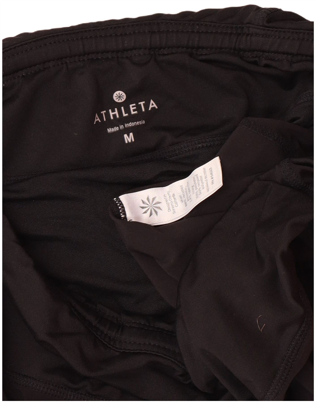 ATHLETA Womens Sport Shorts UK 12 Medium  Black Polyester