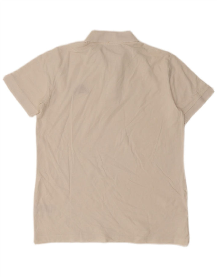 Kappa Mens Polo Shirt Medium White Cotton
