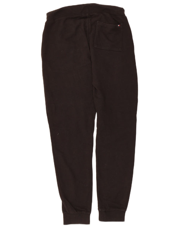TOMMY HILFIGER Boys Graphic Tracksuit Trousers Joggers 15-16 Years  Black