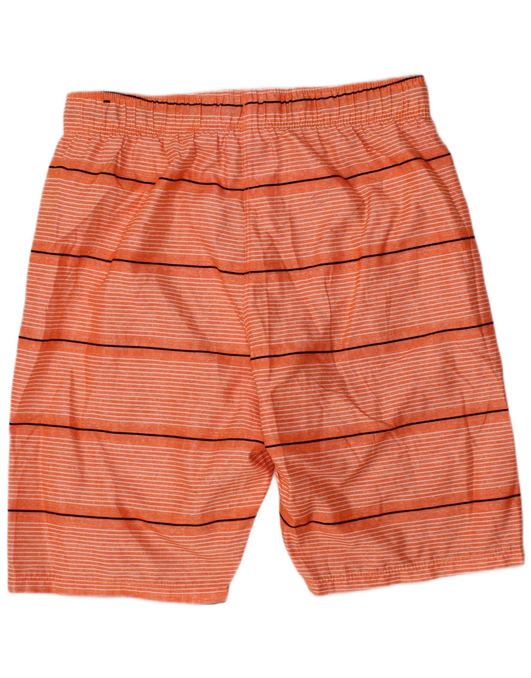 HURLEY Boys Swimming Shorts 10-11 Years  Orange Striped Polyester